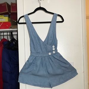 Urban Outfitters Denim Romper